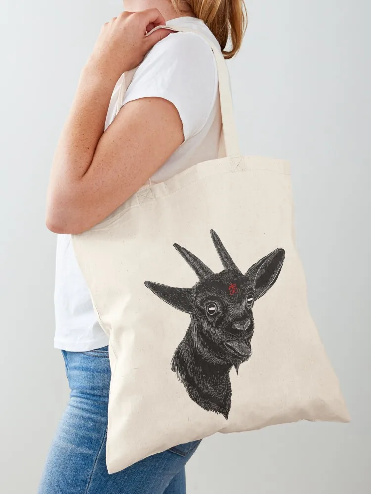 

Black Phillip Tote Bag Big bag shopper bags for women reusable shopping bag tote men