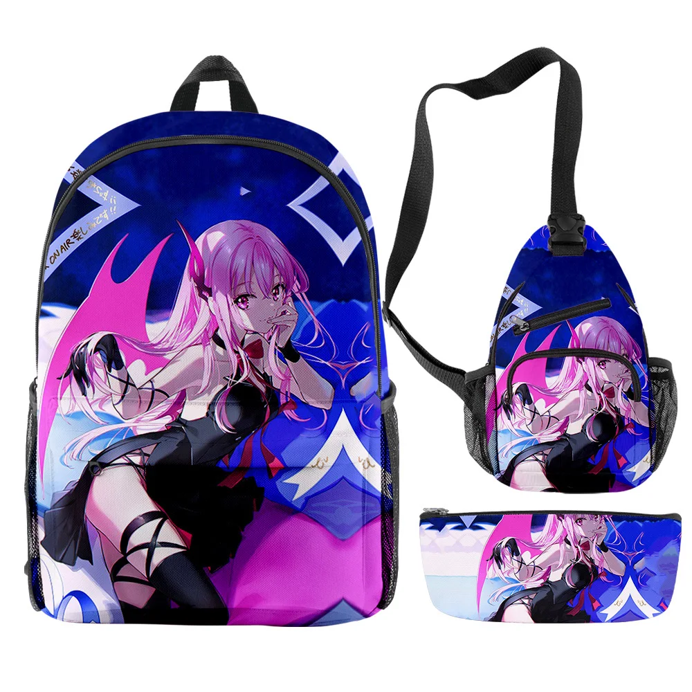 Trendy Youthful Funny Engage Kiss Anime 3pcs/Set Backpack 3D Print Bookbag Laptop Daypack Backpacks Chest Bags Pencil Case