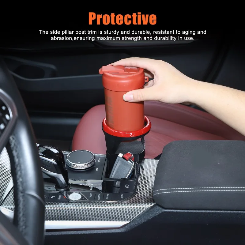 

Для BMW X5 X6 Z4 G05 G06 G29 20-23: Черный ABS-бокс для хранения вещей в центральной консоли, подстаканник, внутренняя отделка, автомобильные аксессуары