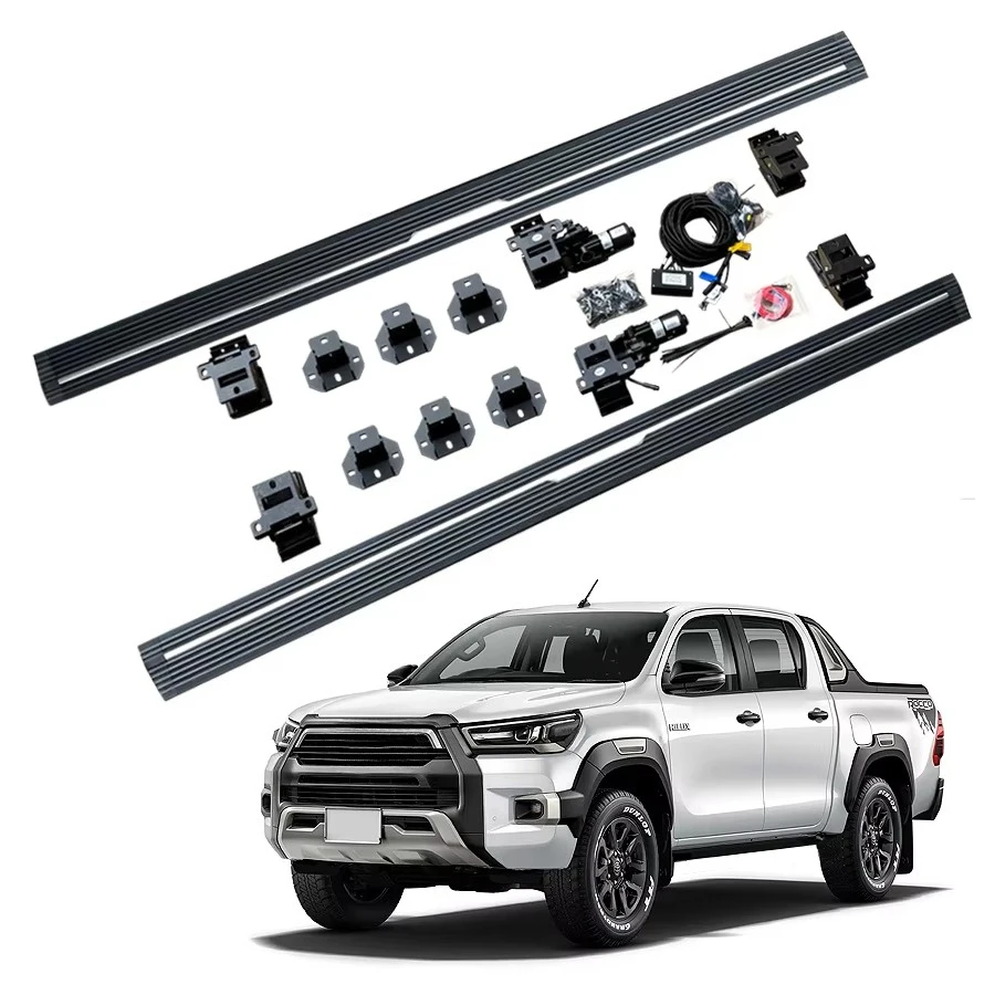

Fast Delivery Aluminum Running Board Automatic Electric Power Side Step for TOYOTA Hilux REVO/ROCCO Pickup Truck 2020-2024