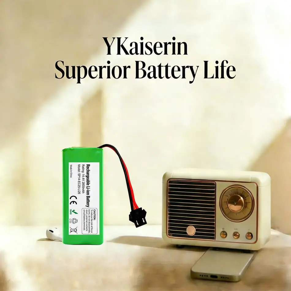 

Battery 2600Mah For Conga Excellence 990 Ecovacs Deebot N79 N79S DN622 Eufy Robovac 11 11S 12 15C 15S 35C