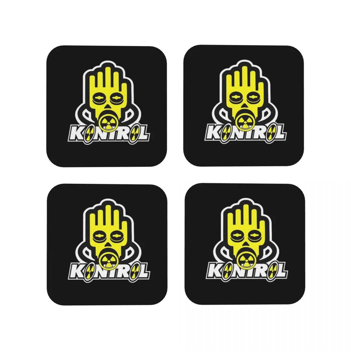 

Scorpia - Central Del Sonido Coasters Kitchen Placemats Waterproof Insulation Cup Coffee Mats For Decor Tableware Pads Set of 4