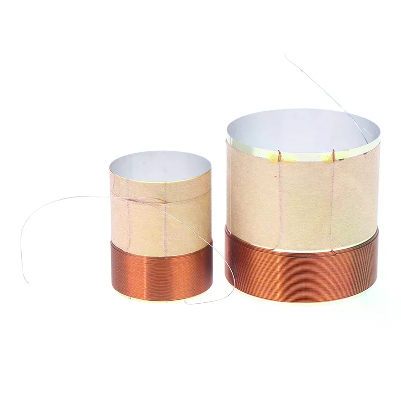 1PCS Speaker Voice Coil Braided Copper Lead Bass Voice Coil 2Layers Speaker Aluminum Voice Coil Repair Accessories