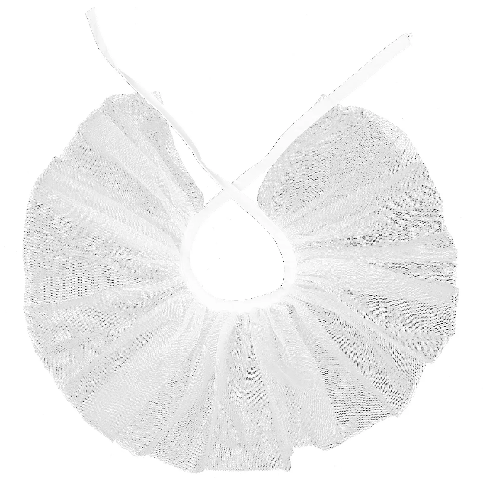 

Женский винтажный тюлевый воротник-имитация с рюшами, декоративная шаль на шею, воротник-клоун, аксессуар для викторианского костюма, театральный аксессуар для Хэллоуина