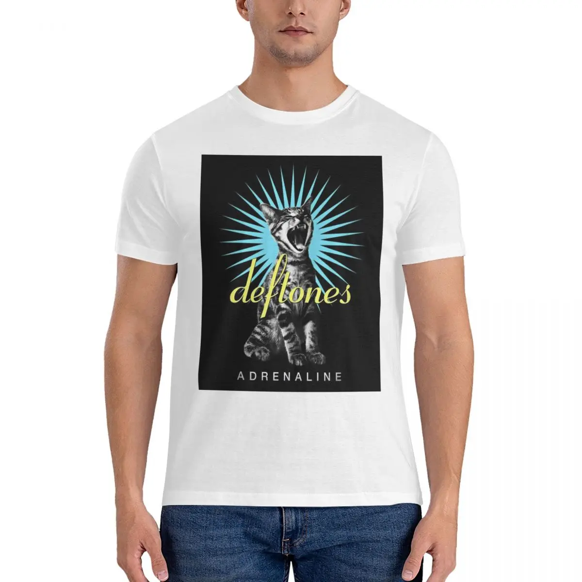 Deftones Metal Band White Pony Album T-Shirt for Men Cotton Plus Size T Shirts Men's Short Sleeve Crew Neck  Clothes Tops S-6XL