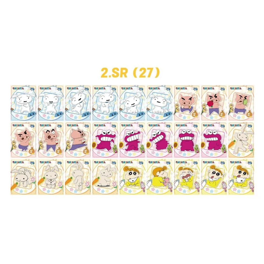 Carta originale Crayon Shin-chan per bambini Shinnosuke Nohara Classic Funny Daily Anime Limited Game Collection Card Regali per bambini