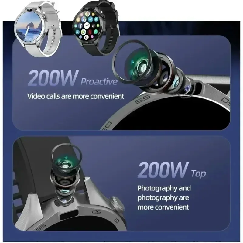 X11 4G Herren-Smartwatch mit Dual-Kamera, 8 GB, 128 GB, Android 8.1, GPS, WiFi, 1380 mAh Akku, wasserdichter Fitness-Tracker, Herzfrequenz