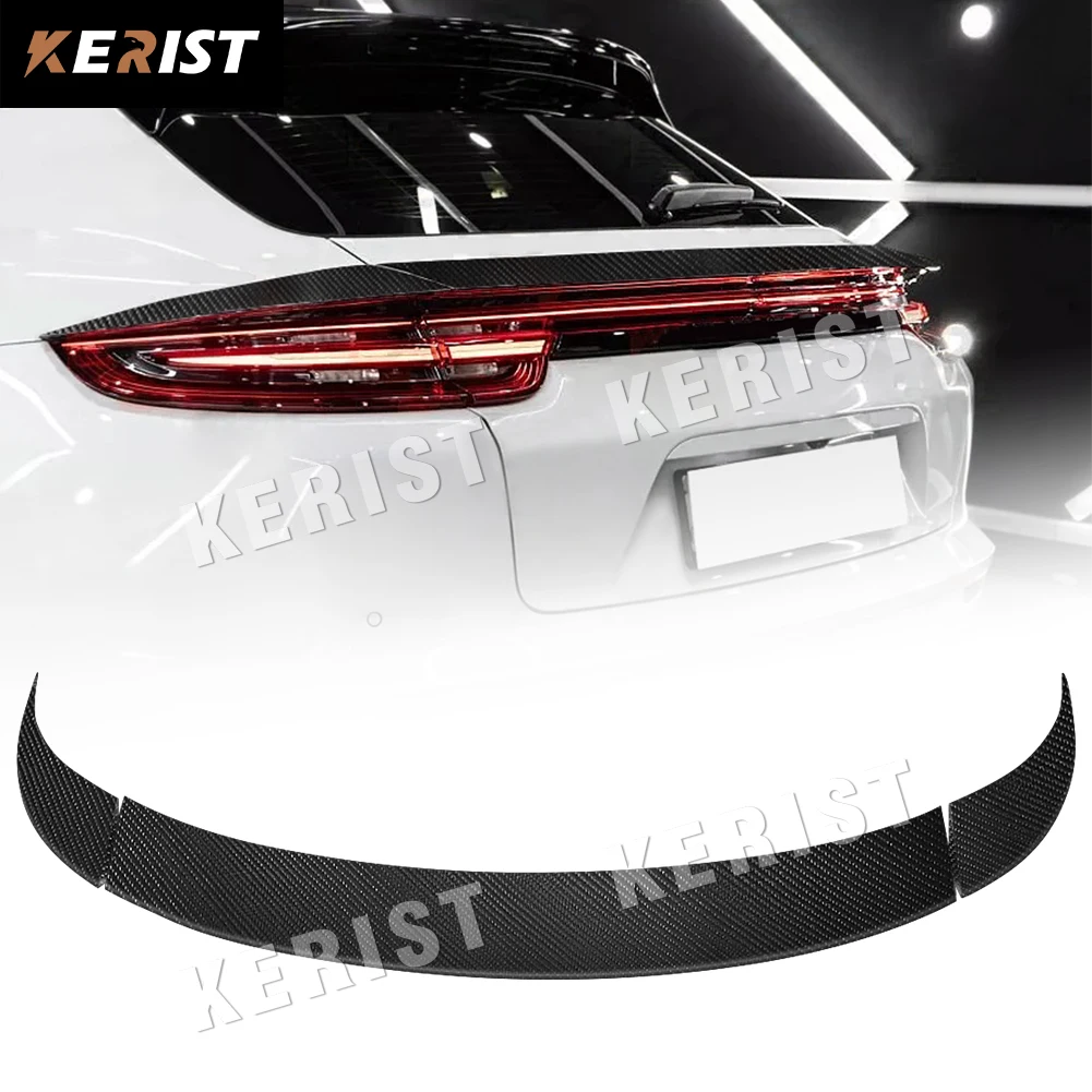 rear wing carbon fiber rear 3pcs spoiler For Porsche Panamera Turismo 971 2017-2023