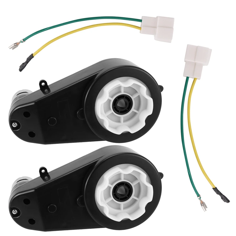 2Pcs Replacement For Gearbox RS555 24V 30000RPM High Speed Drive Motor Gearbox,For Children Riding Electric Vehicles