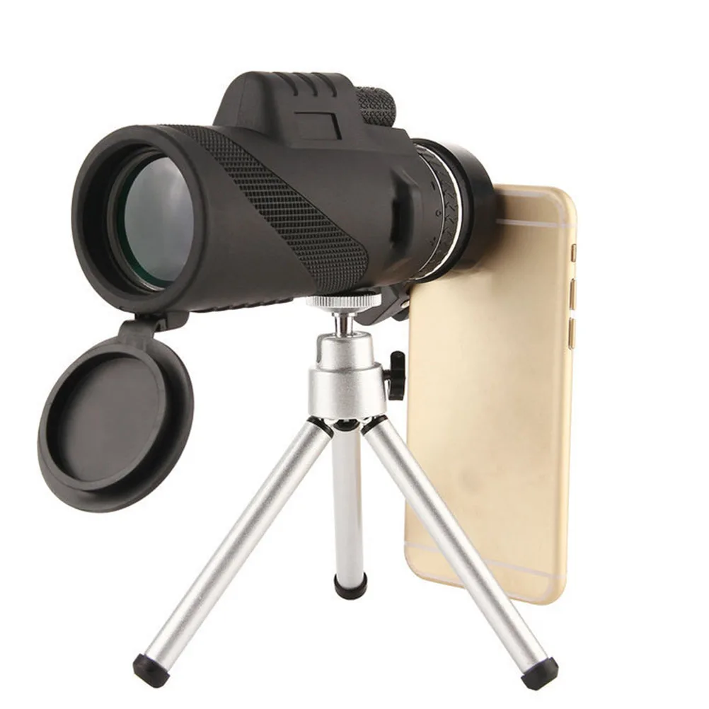

40x60 Single Telescope High Definition Bird Watching Portable Tripod Phone Holder Stable Telescope With Tripod Photos Long Use