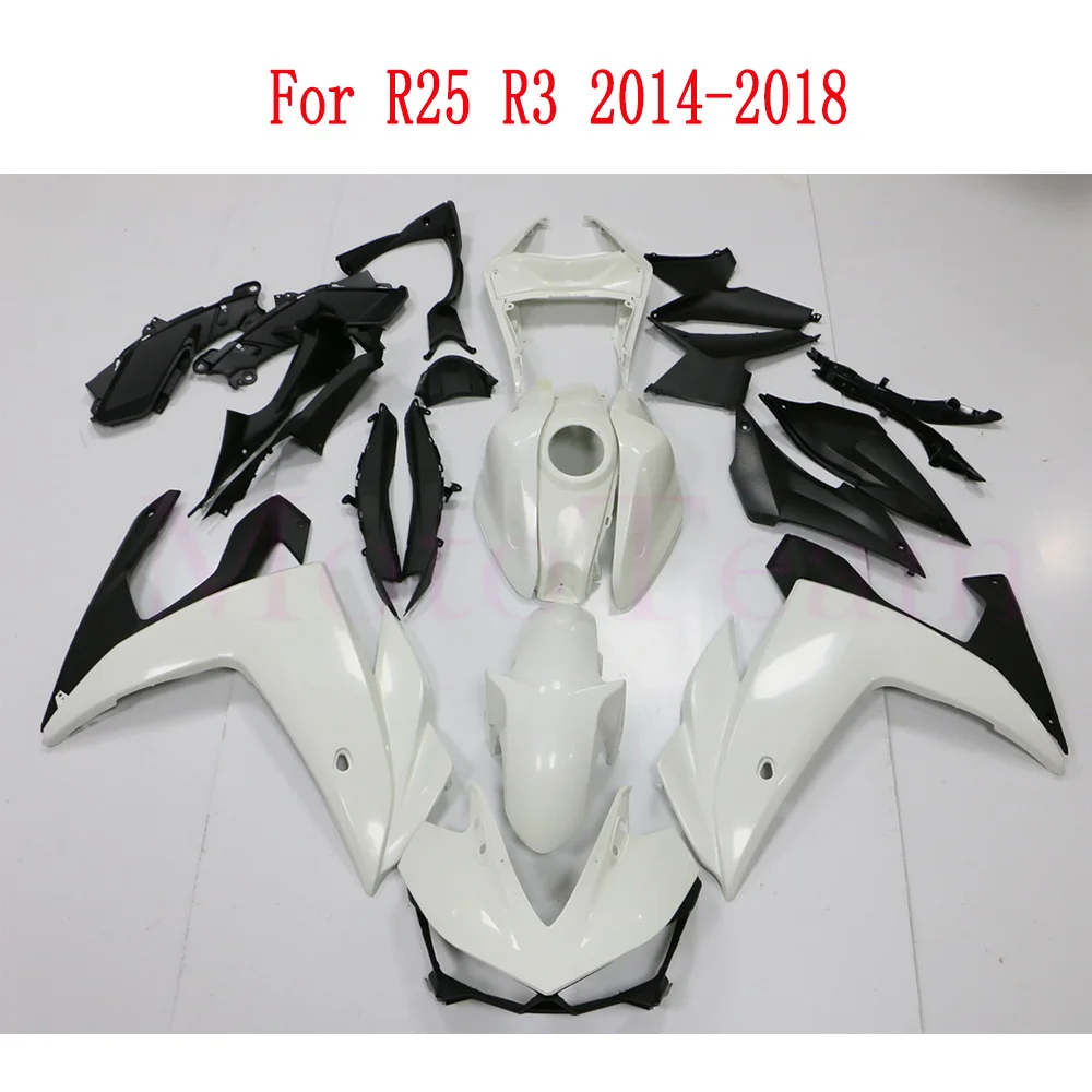 New For Yamaha YZF R25 R3 R 25 3 2014 2015 2016 2017 2018 14 15 16 17 18 Fairing kit bodywork Rear Tail Front Upper Nose Fender