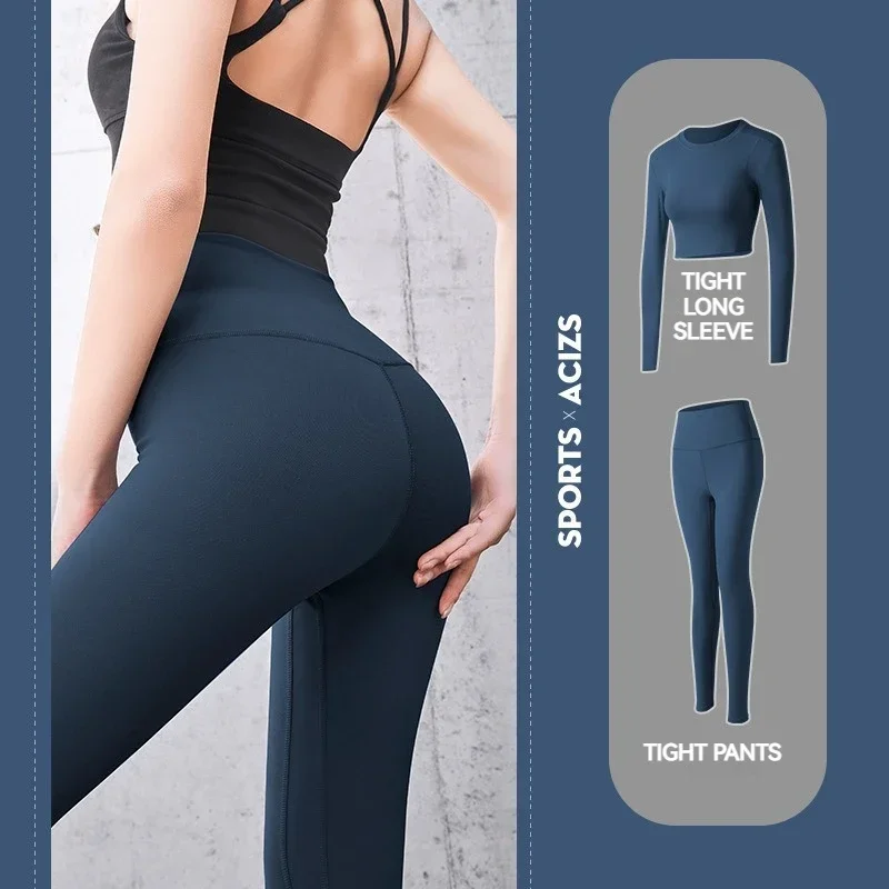 1 Pieces Professional Sports yoga set high waist fitness leggings workout clothes for women gym sets womens outfits