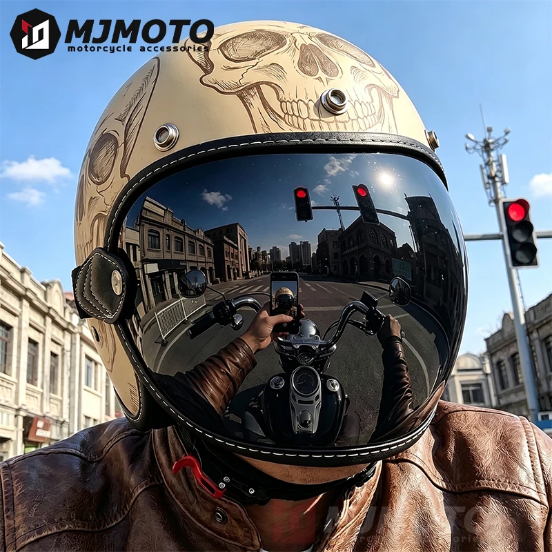 Flip up Lens Bubble Visor Face Shield Mask For BELL MOTO 3/ROYAL/SHOEI Retro Motorcycle Helmet Motorbike Helmet Lens Equipments