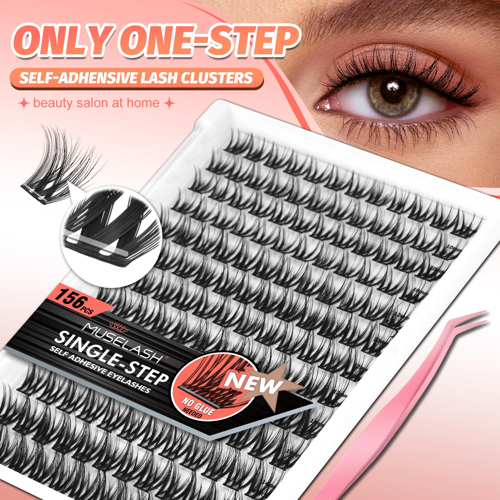 156Pcs No Glue Need…