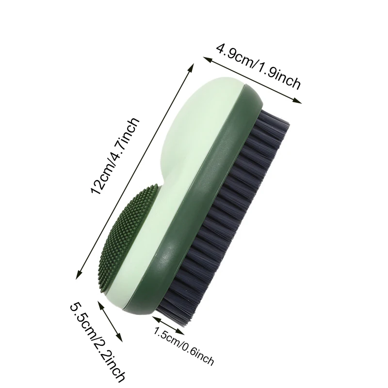 Creatieve kleurcontrastwasborstel Dubbelzijdige borstelharen Multifunctionele zachte rubberen ondergoedreinigingsborstel Artefacten Schoen