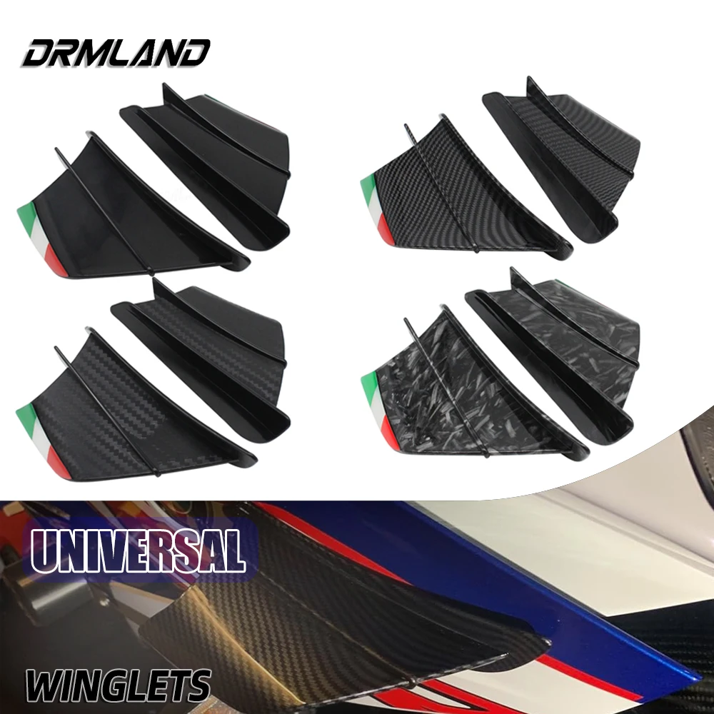 Motorcycle Fairing Aerodynamic Winglets Side Wing Kit Spoiler For CBR600RR CBR1000RR S1000RR R1 YZF R25 R3 R15 R6 Panigale V4