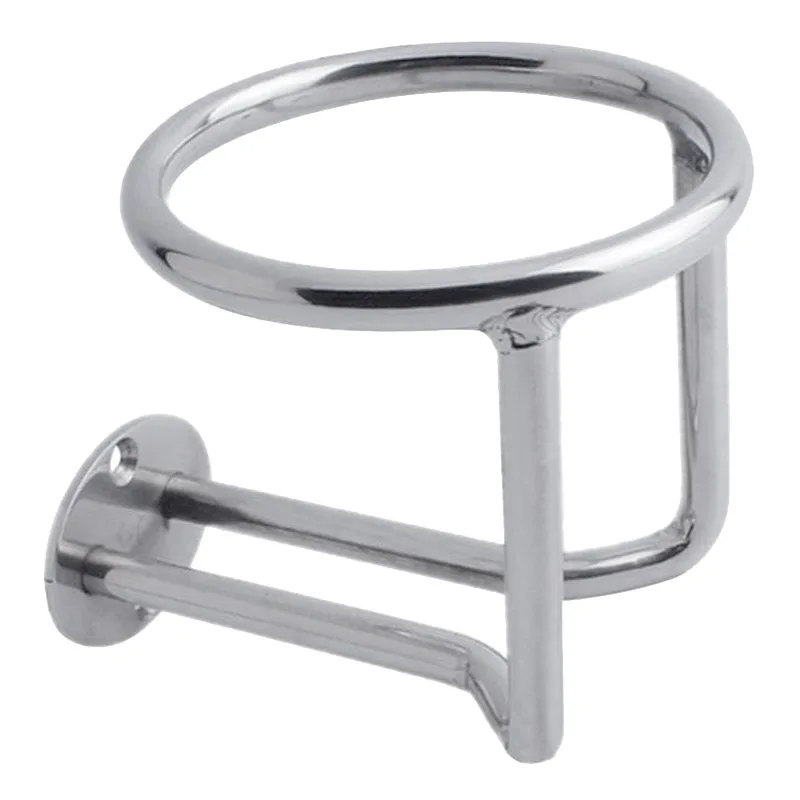 

Boat Ring Cup Holder Stainless Steel Ringlike Drink Holder For Marine Yacht