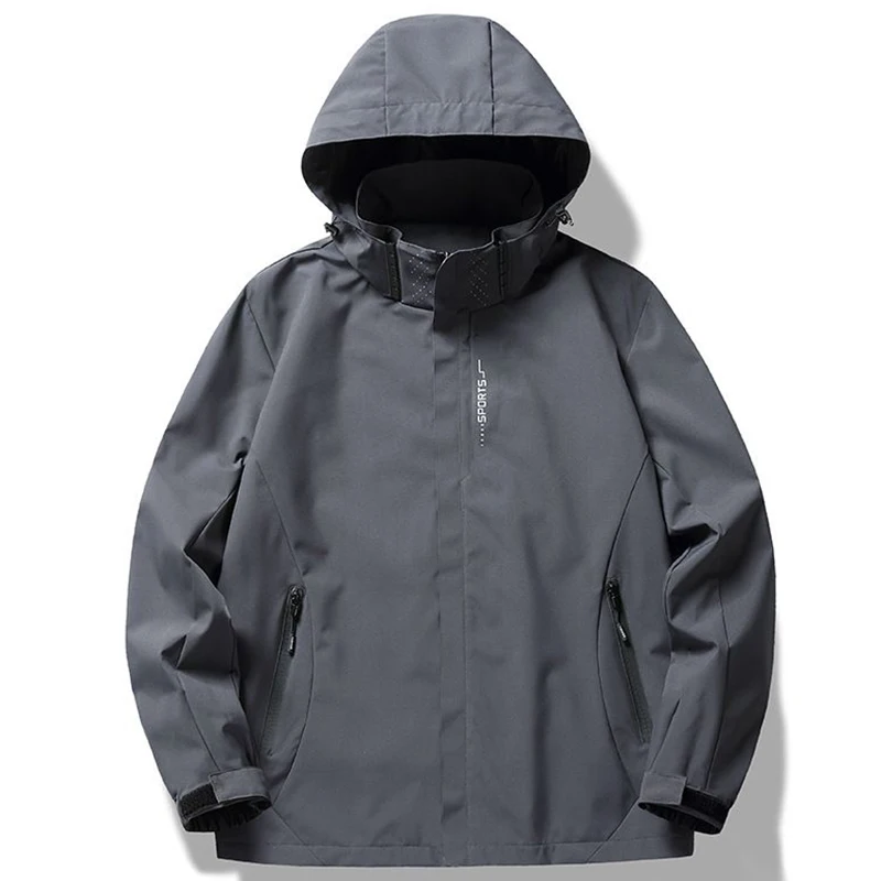 

Осенние мужские водонепроницаемые куртки, легкий уличный плащ с капюшоном, ветрозащитная куртка для пешего туризма, скалолазания, тканевая модная ветровка