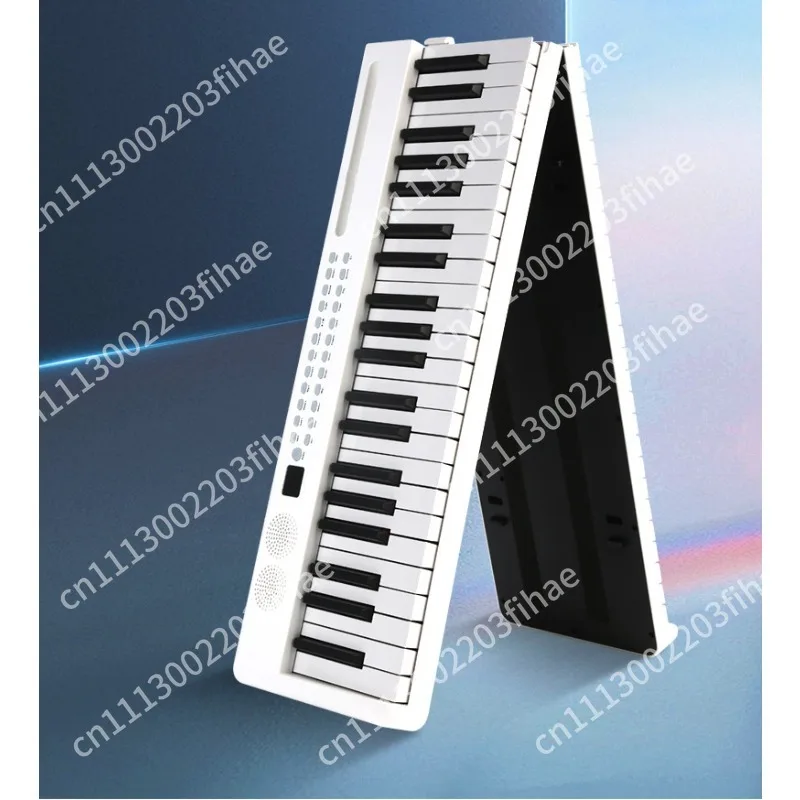 Portable piano 61keyboard professional adult kindergarten teacher beginner home portable practice hand-rolled musical instrument