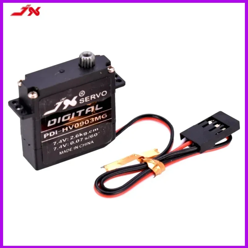 

Сервопривод JX PDI-HV0903MG 2,6 кг, цифровой сервопривод с плоским крылом, пластиковый корпус для радиоуправляемого планера