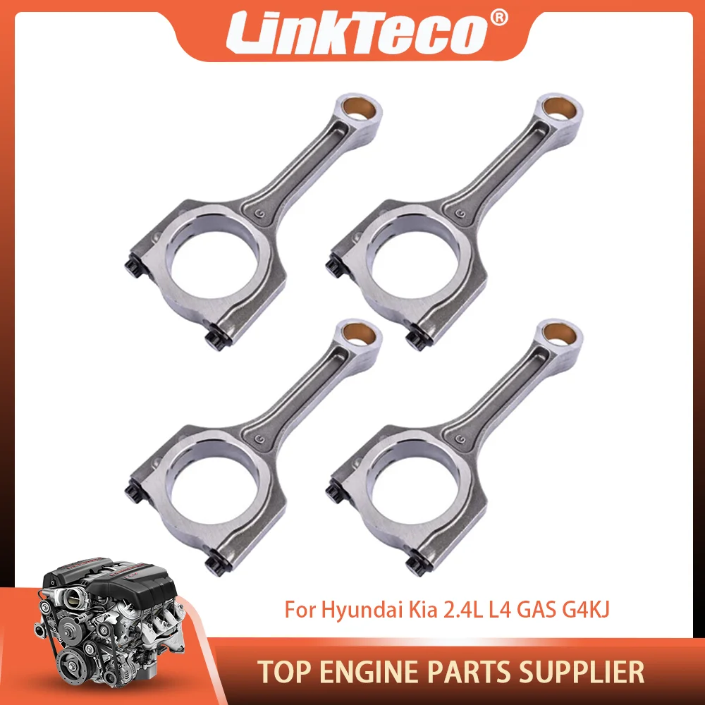 Fit Hyundai Santa Fe Tucson Sonata Kia Optima Sorento 2.4L 09-22 Engine Parts Connecting Rod Kit 2.4 L4 GAS G4KJ 235102G500