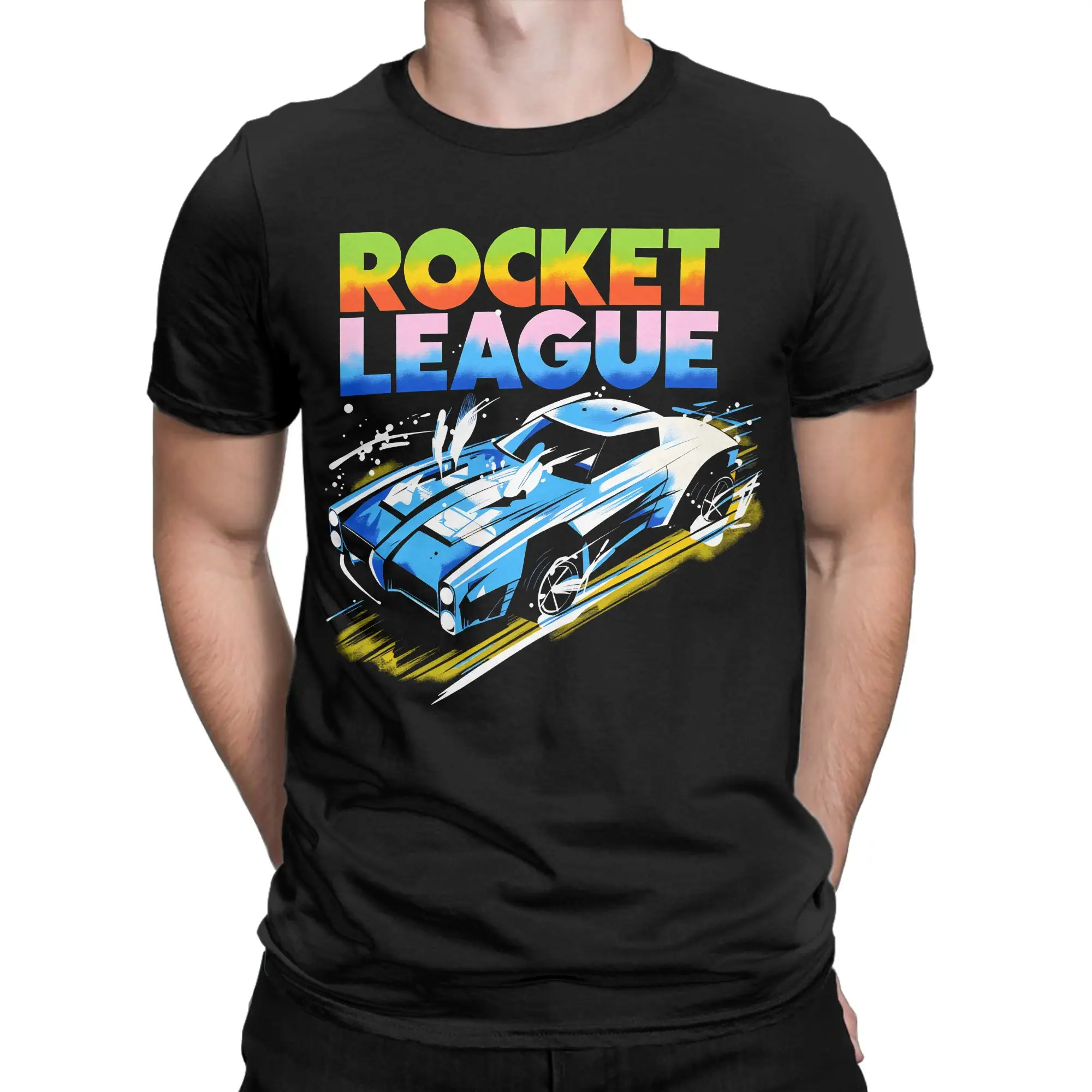 Rocket League 100 Cotton T-Shirt For Men Summer  Streetwear T-Shirts O Neck Hipster Tee Shirt Oversized Dropshipping Clothing