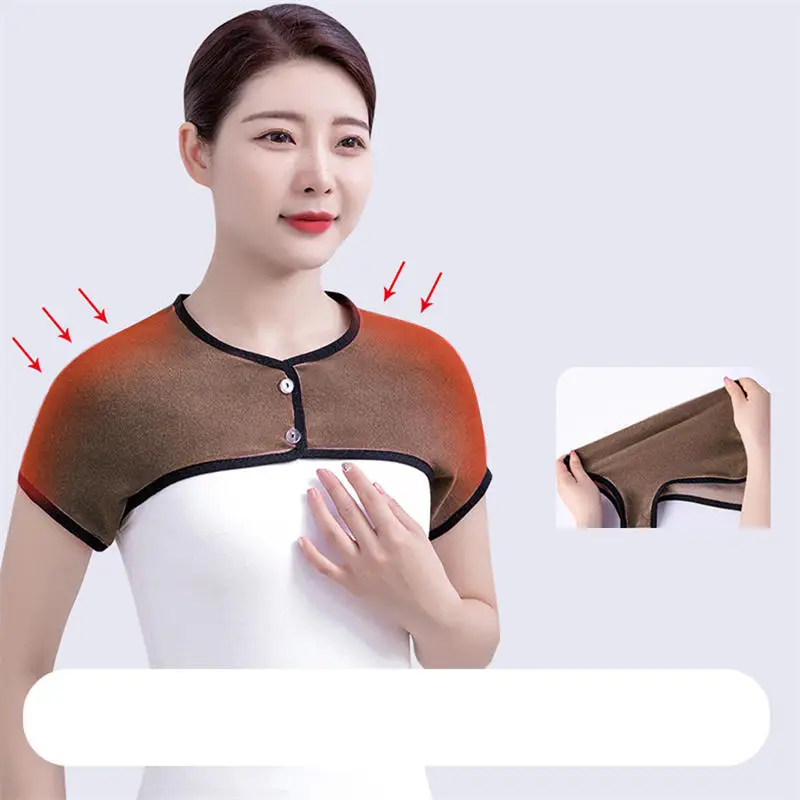 Men Women Brace Pad Guard Rotator Cuff Shoulder  Back Protector Shoulder Warmer Wrap Back Support Chronic Inflammation Relief