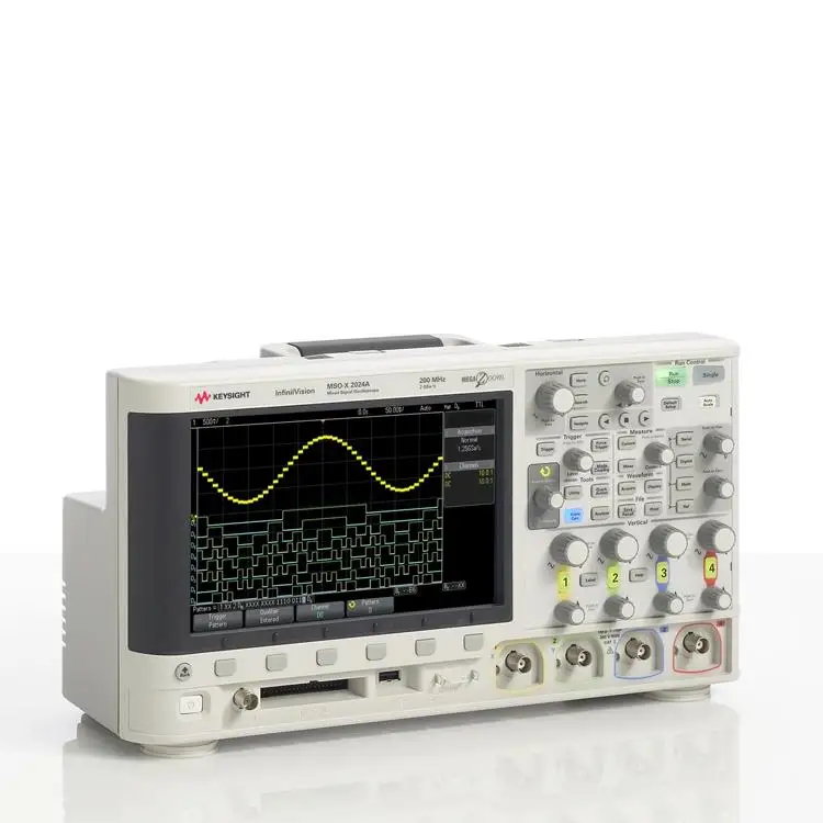 Keysight MSOX2024A Mixed Signal Oscilloscopes 200 MHz 4 Analog Plus 8 Digital Channels Training System