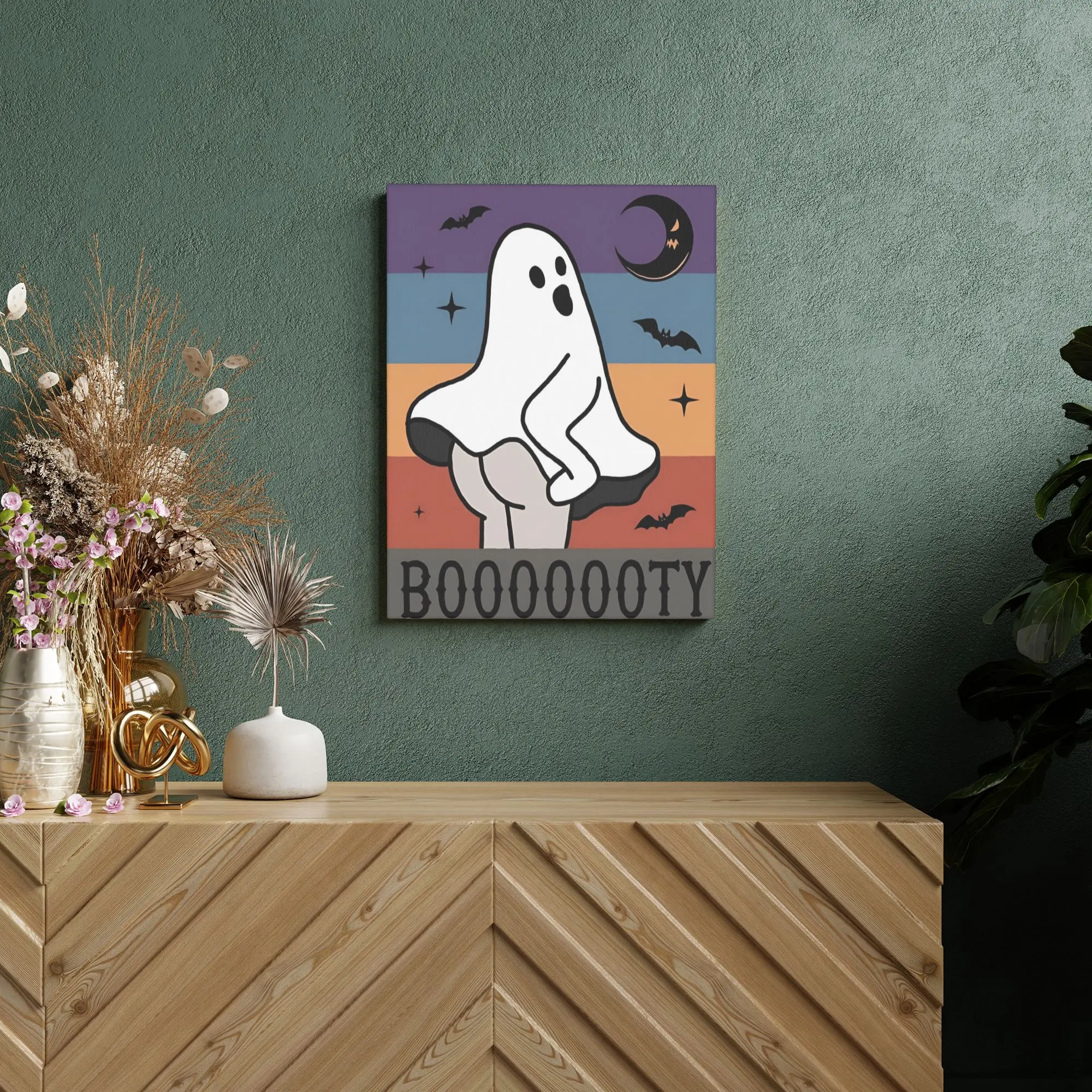 Unframed Canvas Wall Painting Happy Halloween Wall Decor Apartment  Home Decoration Gift Customerized Painting 12x16inch,