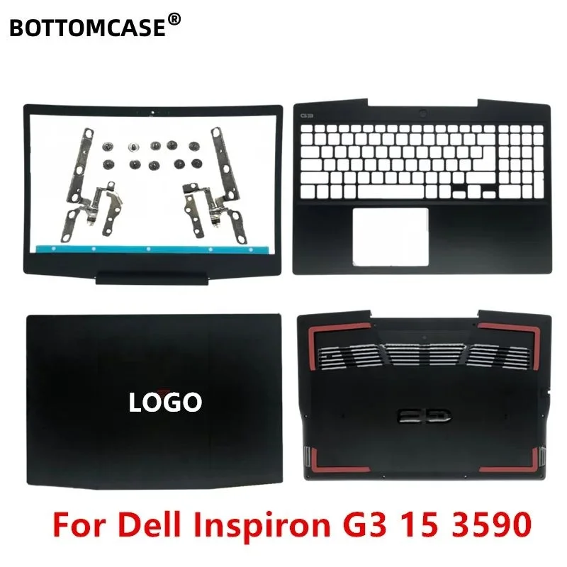 BOTTOMCASE  New For Dell G Series G3 15 3590 LCD Back Cover  / Front Bezel / Upper Case Palmrest / Bottom Base Lower  Hinges