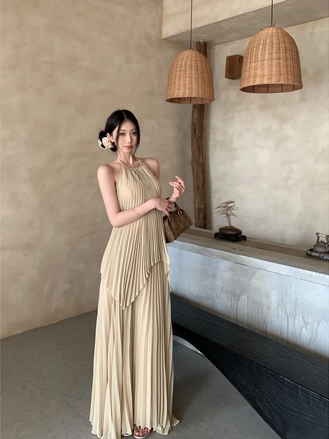 

Irregular ter Ne Vest Top Women's Faion Set Midi Skirt Holiday Two Piece Set Casual Loose Fit mid Thin No