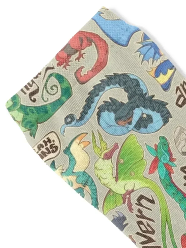 Mini dragon compendium Socks with print christmas gifts luxury basketball Designer Man Socks Women's