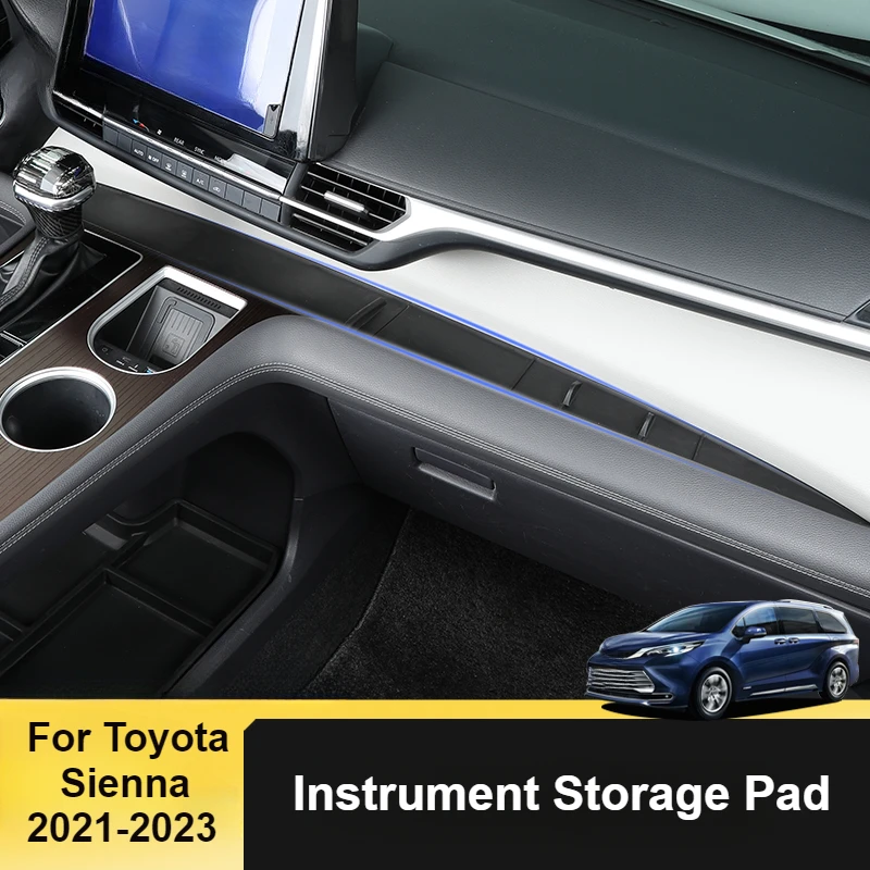 

For Toyota Sienna 2021-2023 Central Control Instrument Panel Storage Silicone Pad Dustproof Protective Pad Accessories