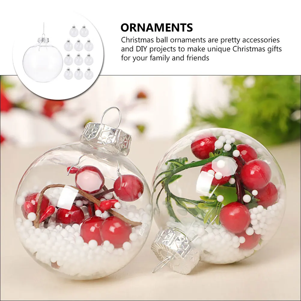 

12pcs Christmas Ball Ornaments Xmas Hanging Pendants Pet Decorative Balls For Tree Party Decoration Holiday Supplies