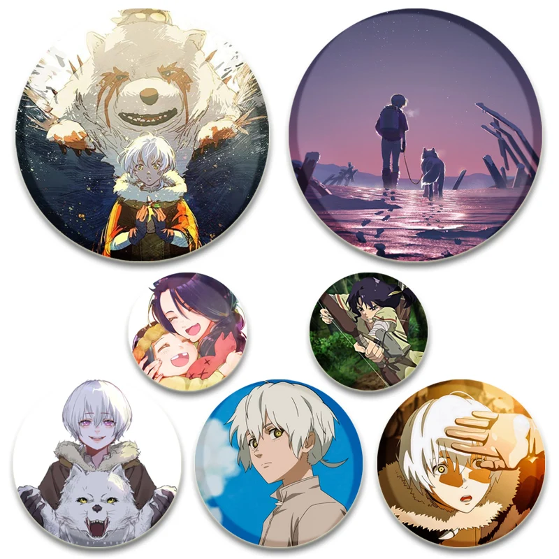 Anime To Your Eternity Pins Cartoon Badge Round Creative Handmade Brooches Breastpin for Backpack Clothes Gift Accessory