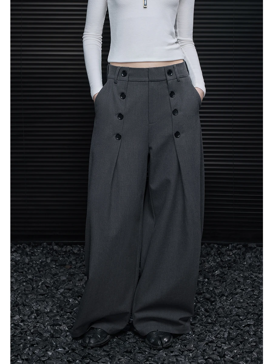 

Deep ey Loose Straight Wide Leg West Pants Women's 2025 Autumn New Sle High-End Drape Sensation Beautiful Looking