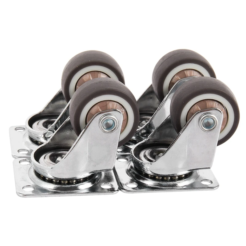 Mini rotelle ABUL, diametro 1 pollice/25 mm, ruota ultra silenziosa per cassetti libreria