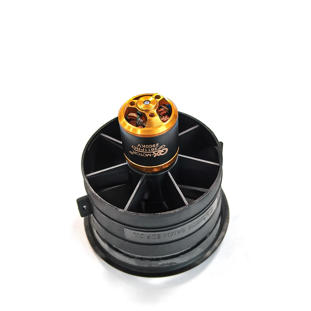 QX-MOTOR 5 Blades 64mm EDF Ducted Fan QF2611PRO with brushless motor for RC Multirotor Helicopter Drone Fixed-wing Parts view 2