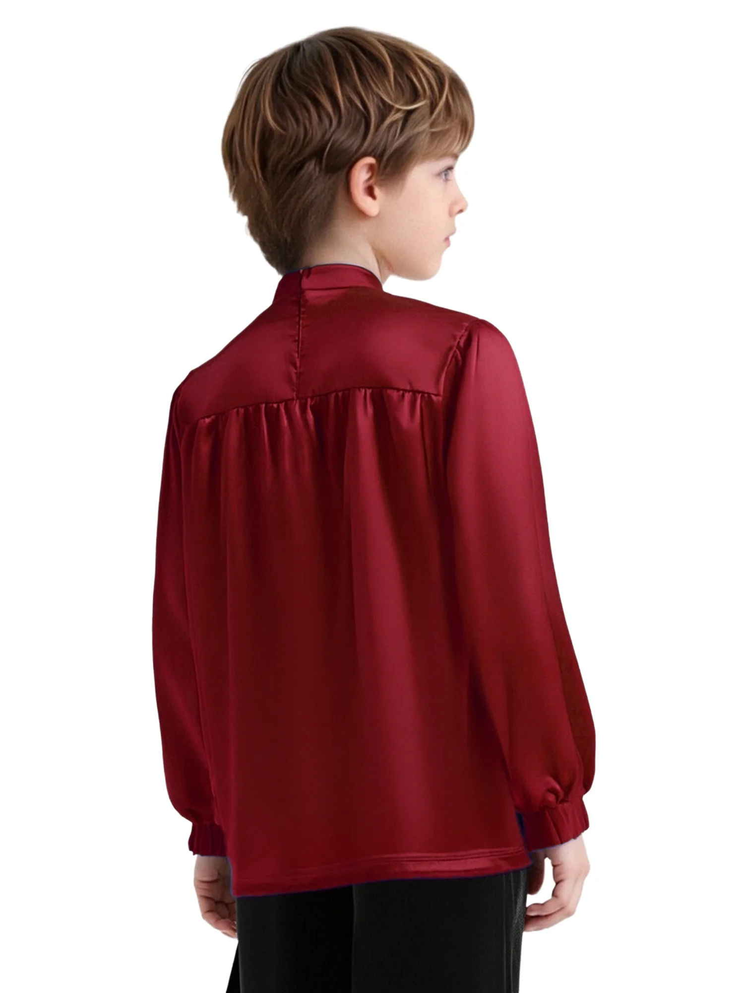 Dziecięce chłopięce dziewczęce stroje do chóru, kościoła, na uroczystości chwalnicze, z długim rękawem, na ukończenie szkoły, na ceremonie, szaty liturgiczne, odzież do tańca liturgicznego.