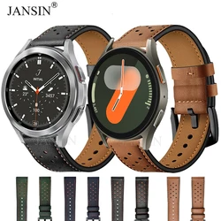 Leather Strap For Galaxy Watch 7 6 5 4 40mm 44mm Bracelet Correa For Samsung Watch 5 Pro 45mm 4 6 Classic 43 47mm 42 46mm Band