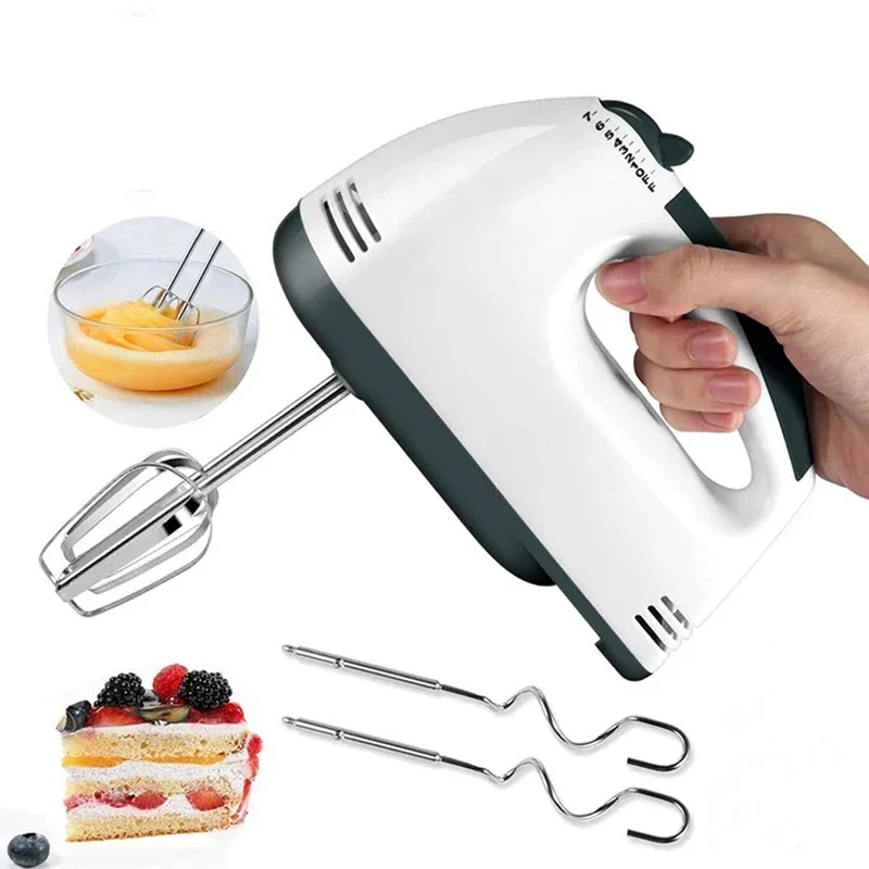 100W 7-Speed Multifunctional Handheld Electric Mixer for Baking and Cooking Egg Beater, Dough Mixer, Cream Whisker Food Blender