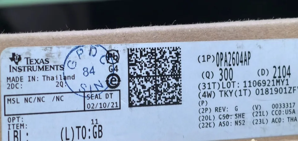 1 TEILE/LOS OPA2604AP DIP8 100% Neue original lager
