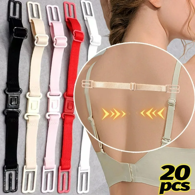 1/20Pcs Non-slip Bra Strap Holder Women's Adjustable High Elastic Underwear Lingerie Extender Invisible Lingerie Backstraps