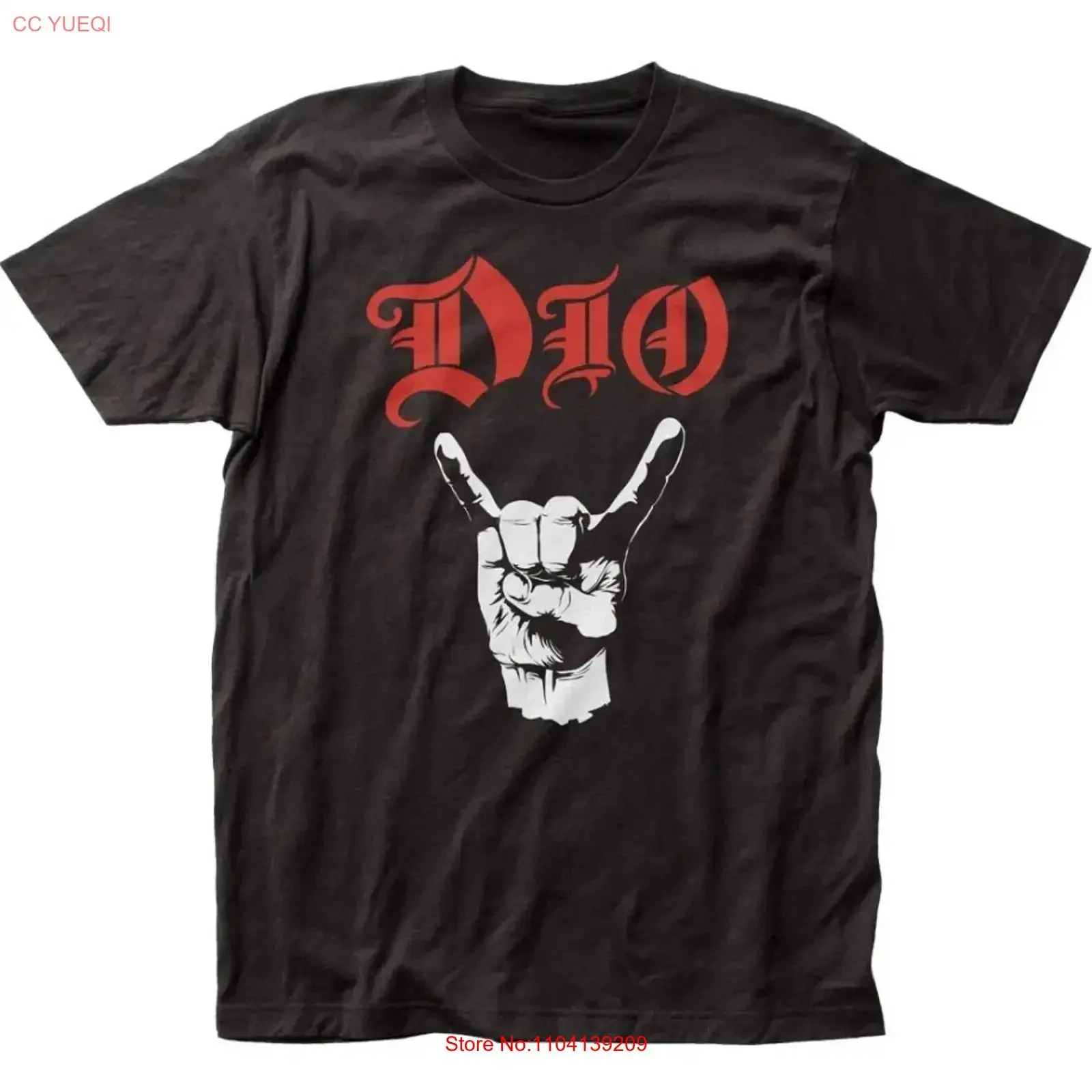 DIO Devil Horns T Shirt Men s Rock Roll Classic Band Size 5XL long or short sleeves vintage Washed Breathable Comfortable