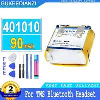 Earphone Battery Reliable Replacement 90Mah 401010 For Tws Bluetooth Headset I7 I9S I10 I12 MP3 MP4 Gps Toy