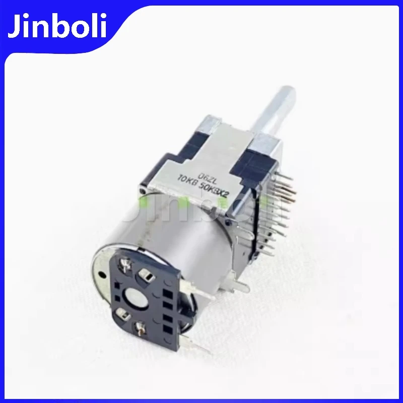 1PCS RK168 Type 4 Channel B10K*2+B50K*2 Power Amplifier Audio Remote Control Motor Volume Potentiometer Shaft Length 30mm