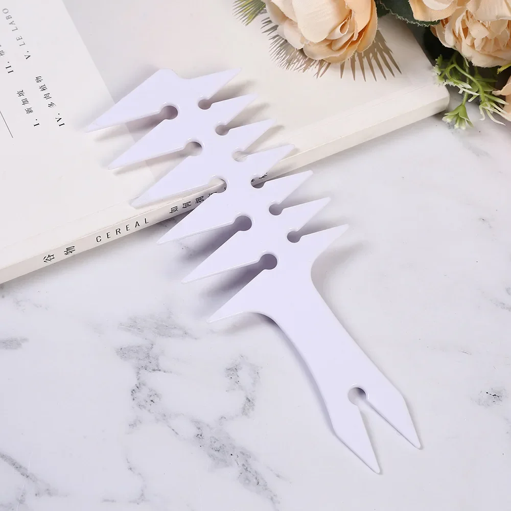 Professional Double Side Tooth Combs Fish Bone Shape Hair Brush Barber Hair Dyeing Cutting Coloring Brush Man Hairstyling Tool