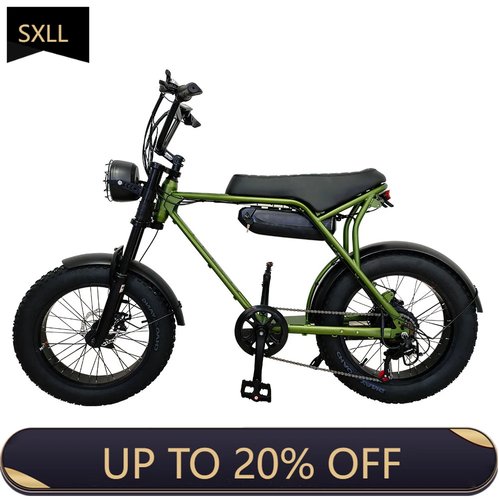 

SXLL Electric motorcycle hot-selling electric moped with 14-inch aluminum wheels 2000w all-terrain electric motorcycle