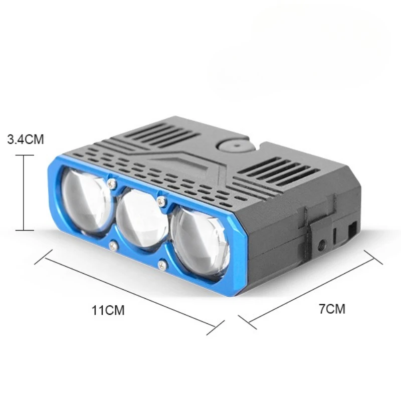 Three-eye Car Spotlight 106W Solenoid Valve Dimmer LED Car Light Universal LED Headlight for Automobiles Motorcycles Accessories
