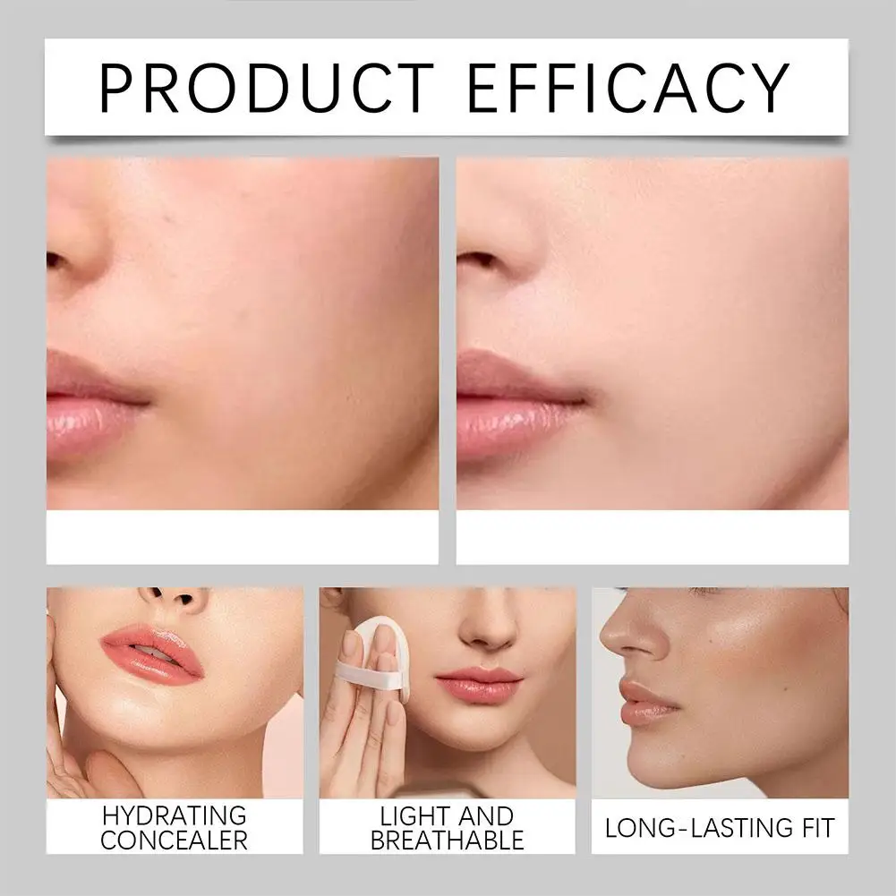 Face Foundation Cream Deep Hydrating Brightening Foundation Waterproof Full Coverage Oil Control Matte Base Professional Makeup